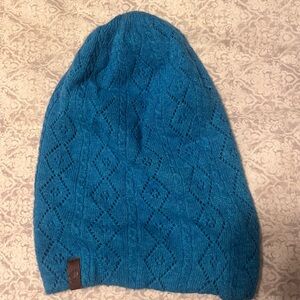True Religion Vibrant Blue Knit Hat cashmere/angora